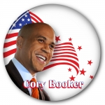 Cory Booker 2020 B campaign button
